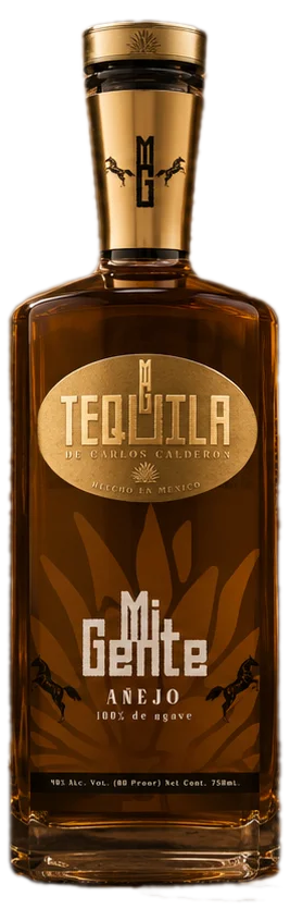 Mi Gente Tequila Bottle — Brand Label Design by Raw Guild Studios